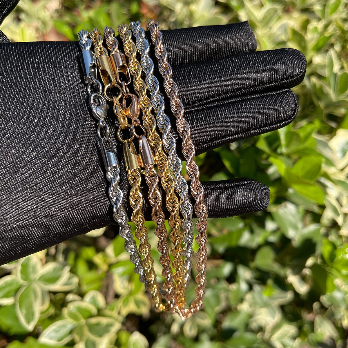 5MM Stainless Steel Rope Chain Necklace – Icey Pyramid
