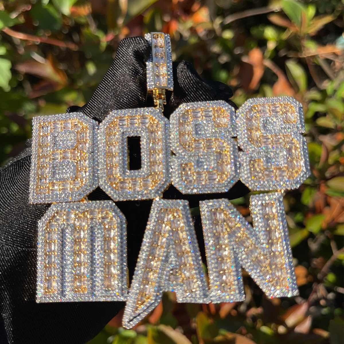 Special Cut Diamond Design Triple Layer Iced Out Custom