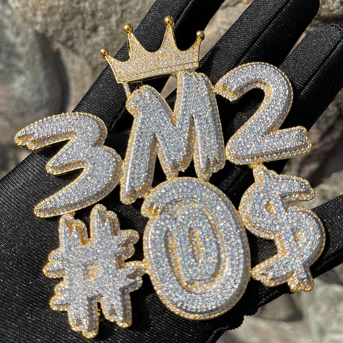 King Style Customize Anything Edition Iced Out Personalized Pendant Custom