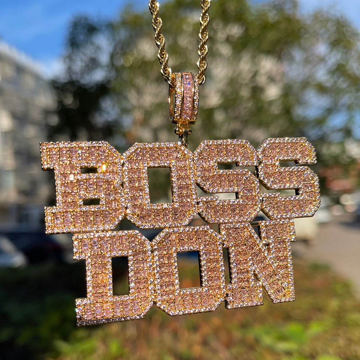 Elegant Edition Attached Letters Crazy Shine Iced Out Custom