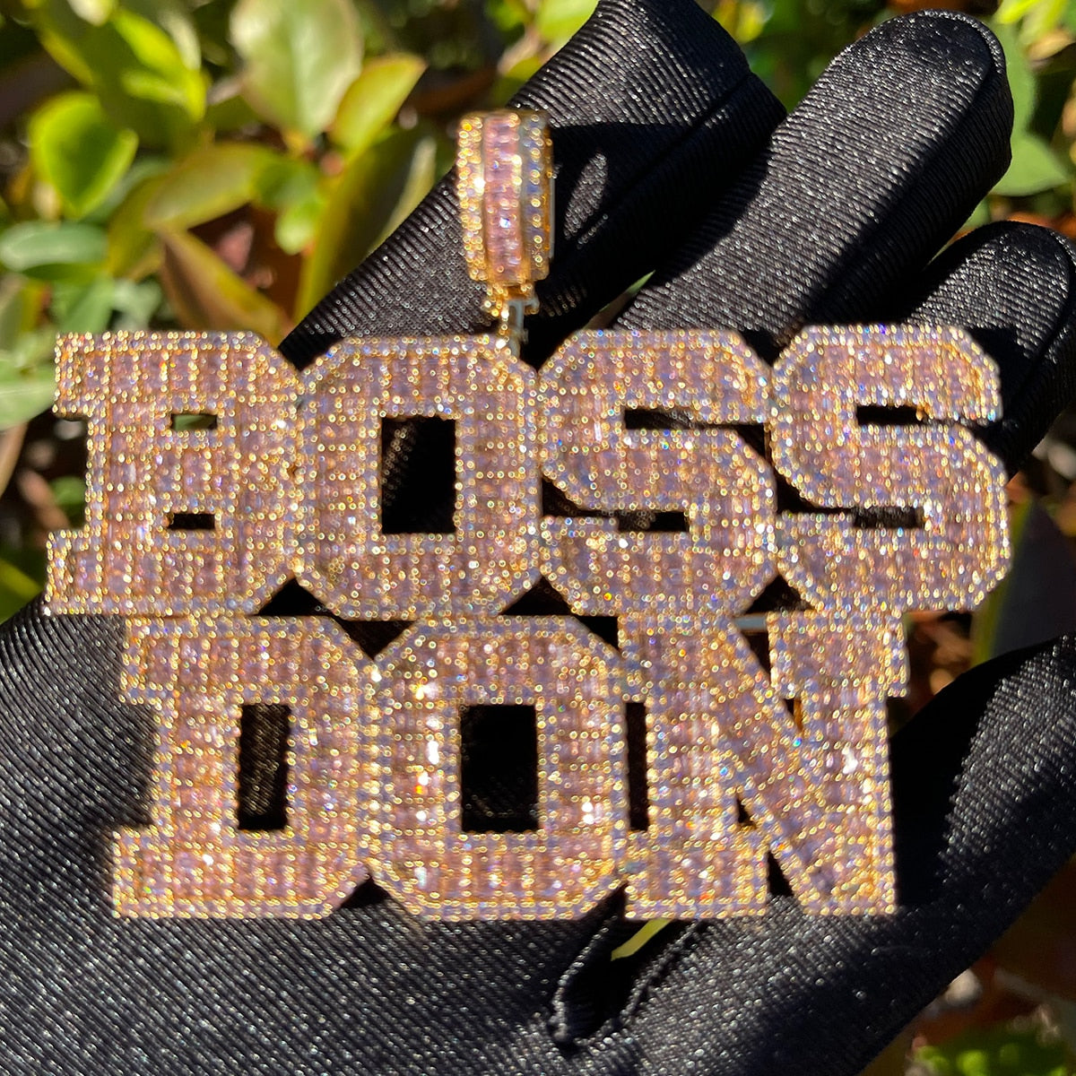 Elegant Edition Attached Letters Crazy Shine Iced Out Custom
