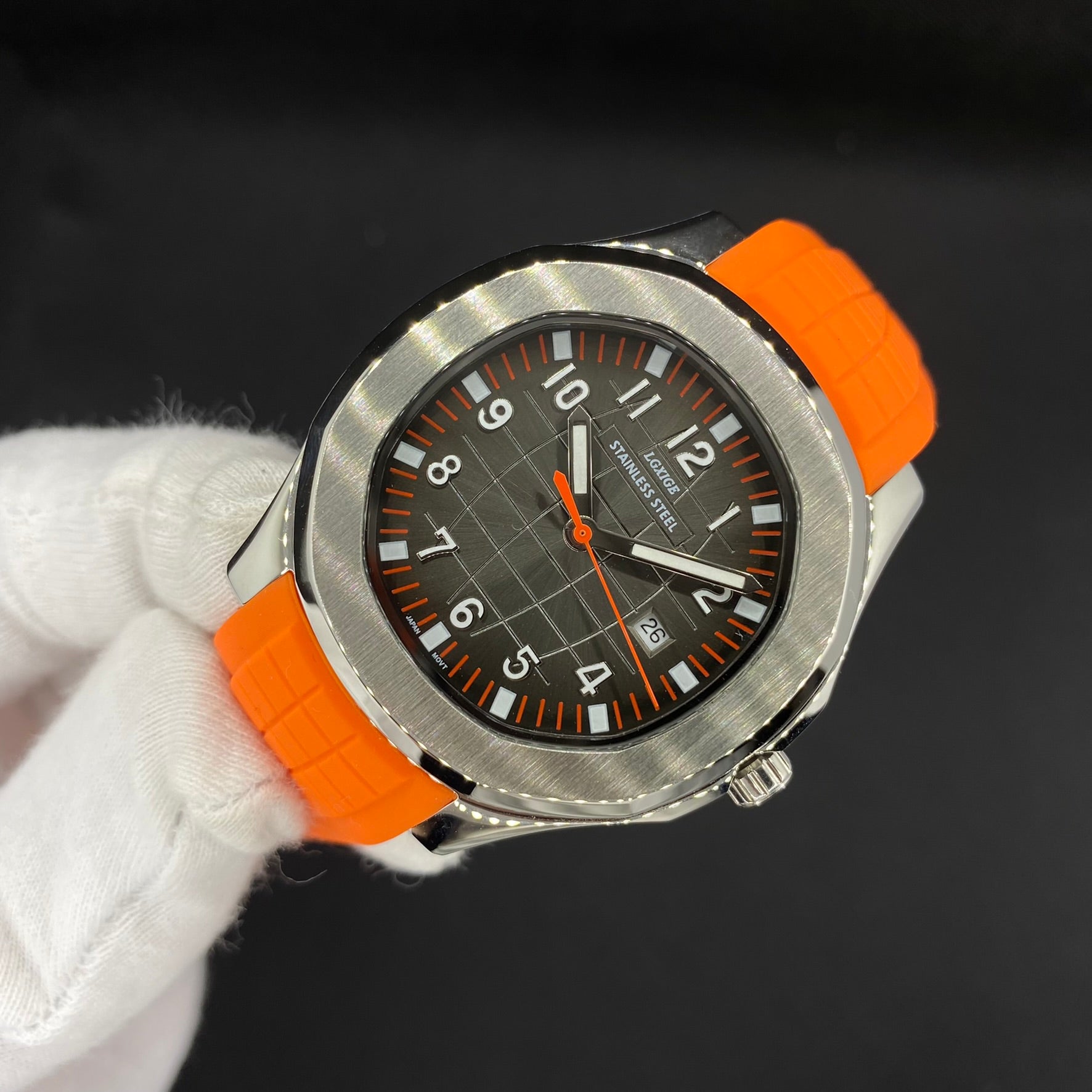 Exclusive Silicone Strap Luminous Day Display Business Aquanaut Design Watch