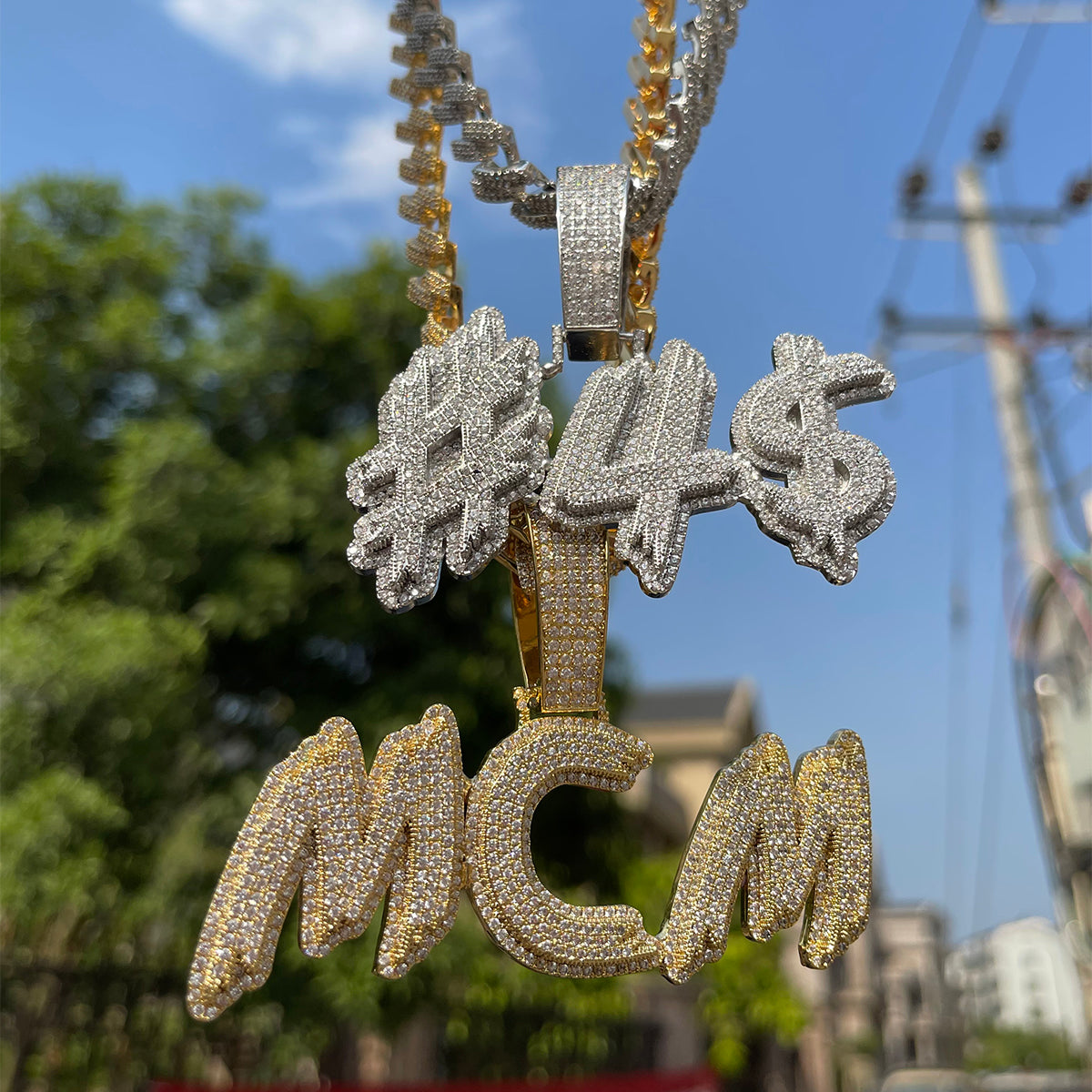 Trend Luxury Design Iced Out Big Bail Custom Pendant