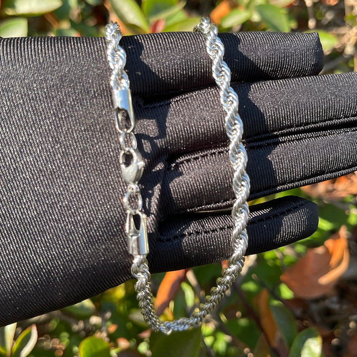 5MM Stainless Steel Rope Chain Necklace
