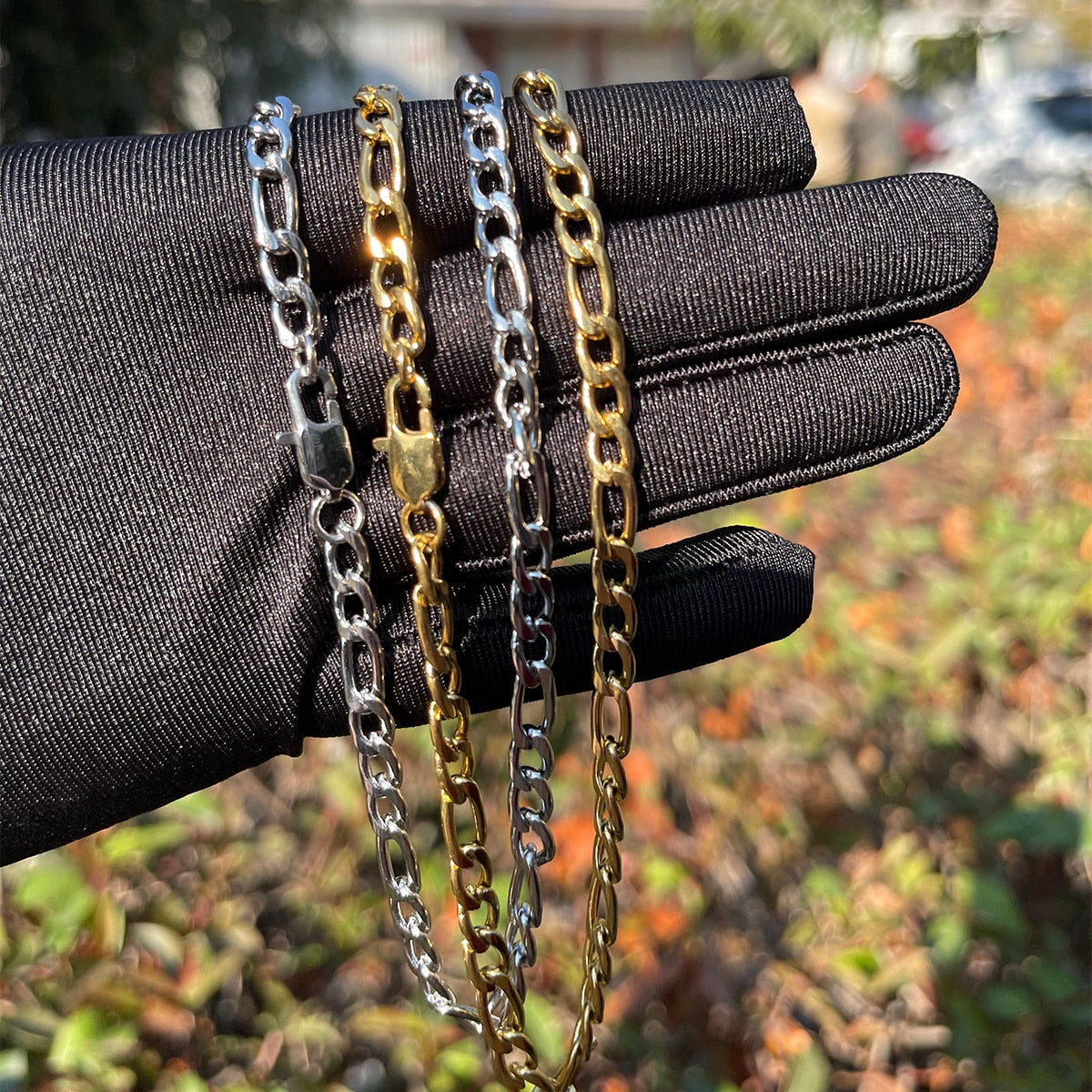 5MM Stainless Steel Figaro Class Chain Necklace