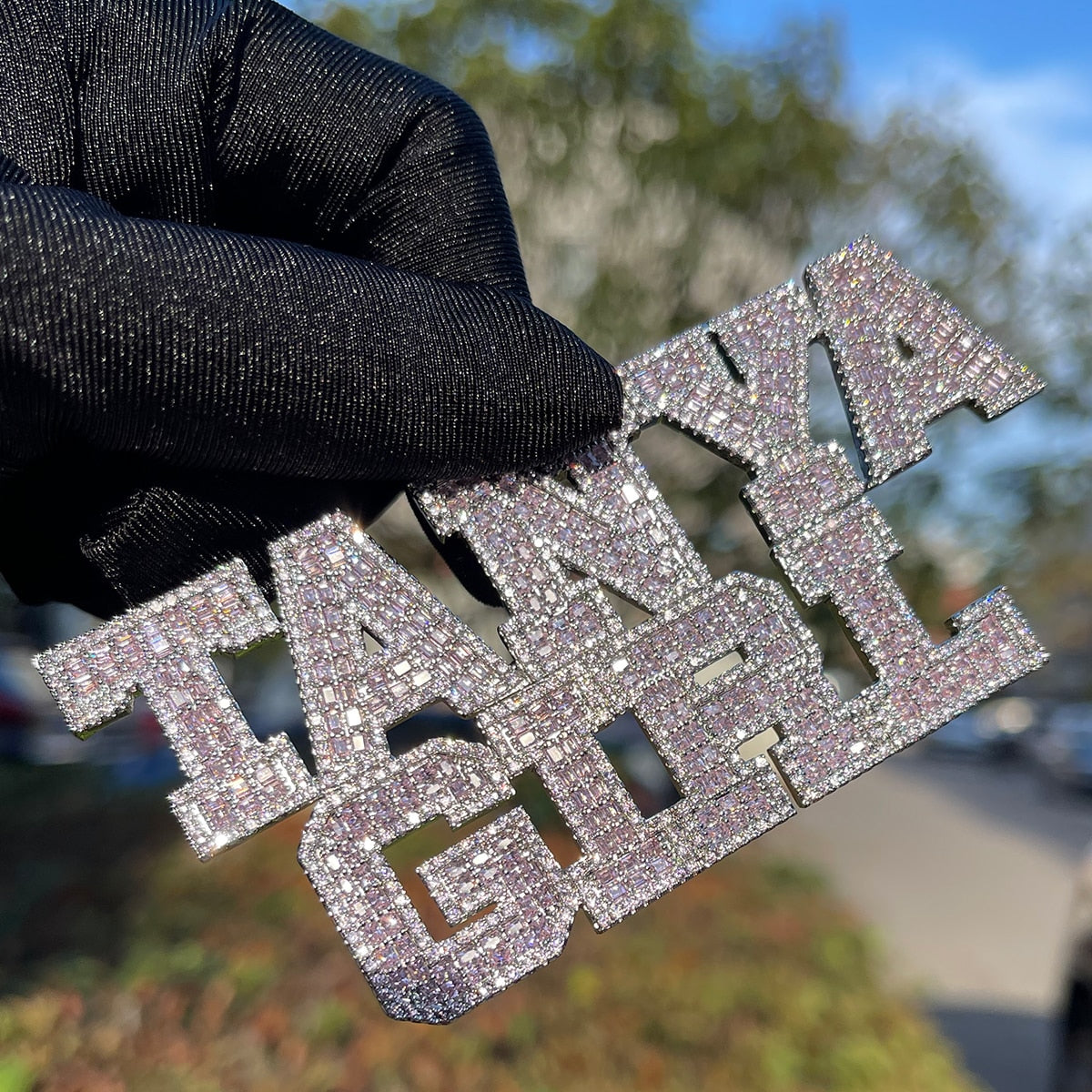 Elegant Edition Attached Letters Crazy Shine Iced Out Custom