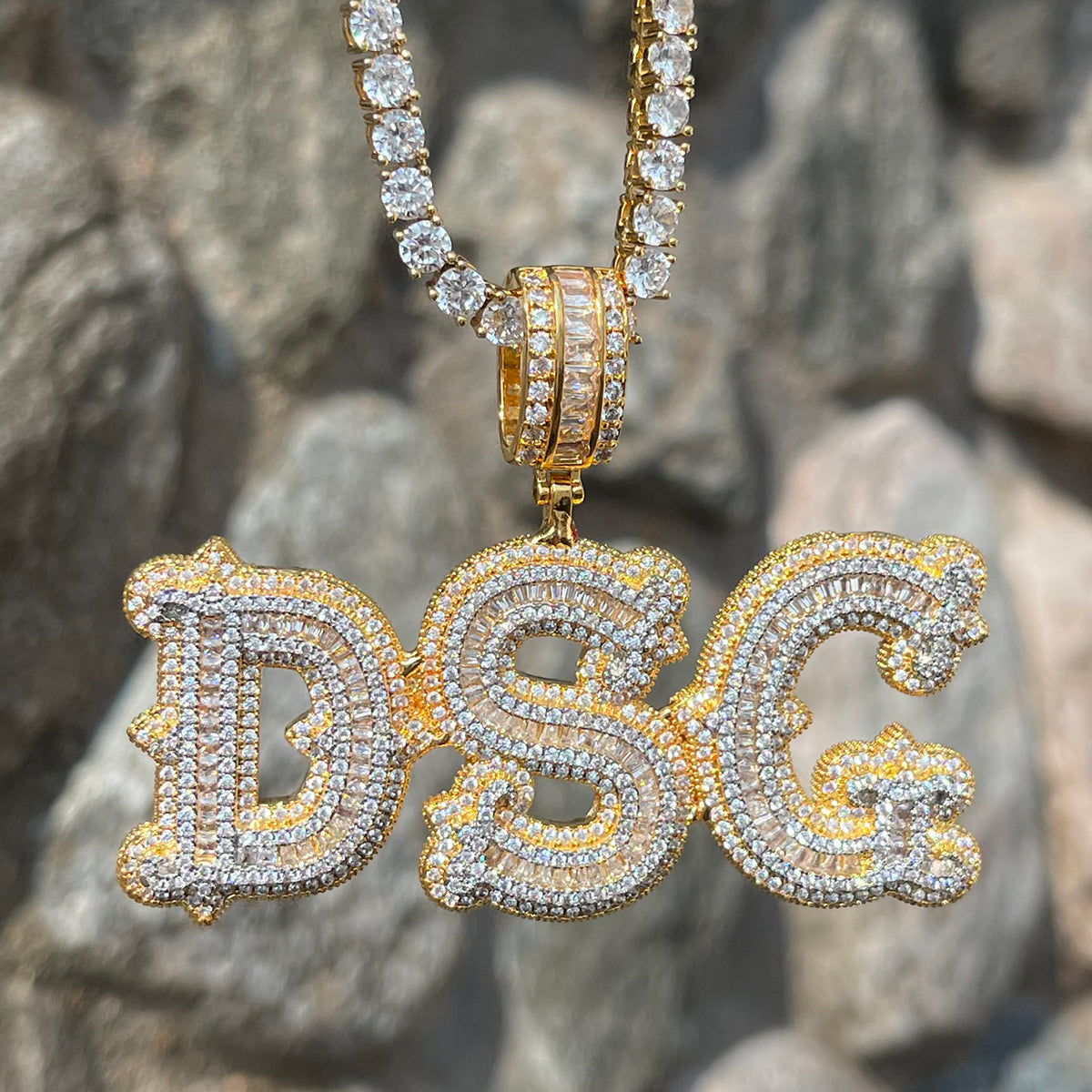 Sharp Take the Attention Style Micro Paved Luxury Iced Out Custom Pendant