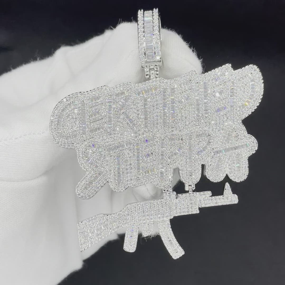 Certified Steppa Iced Out Letter Diamond Pendant