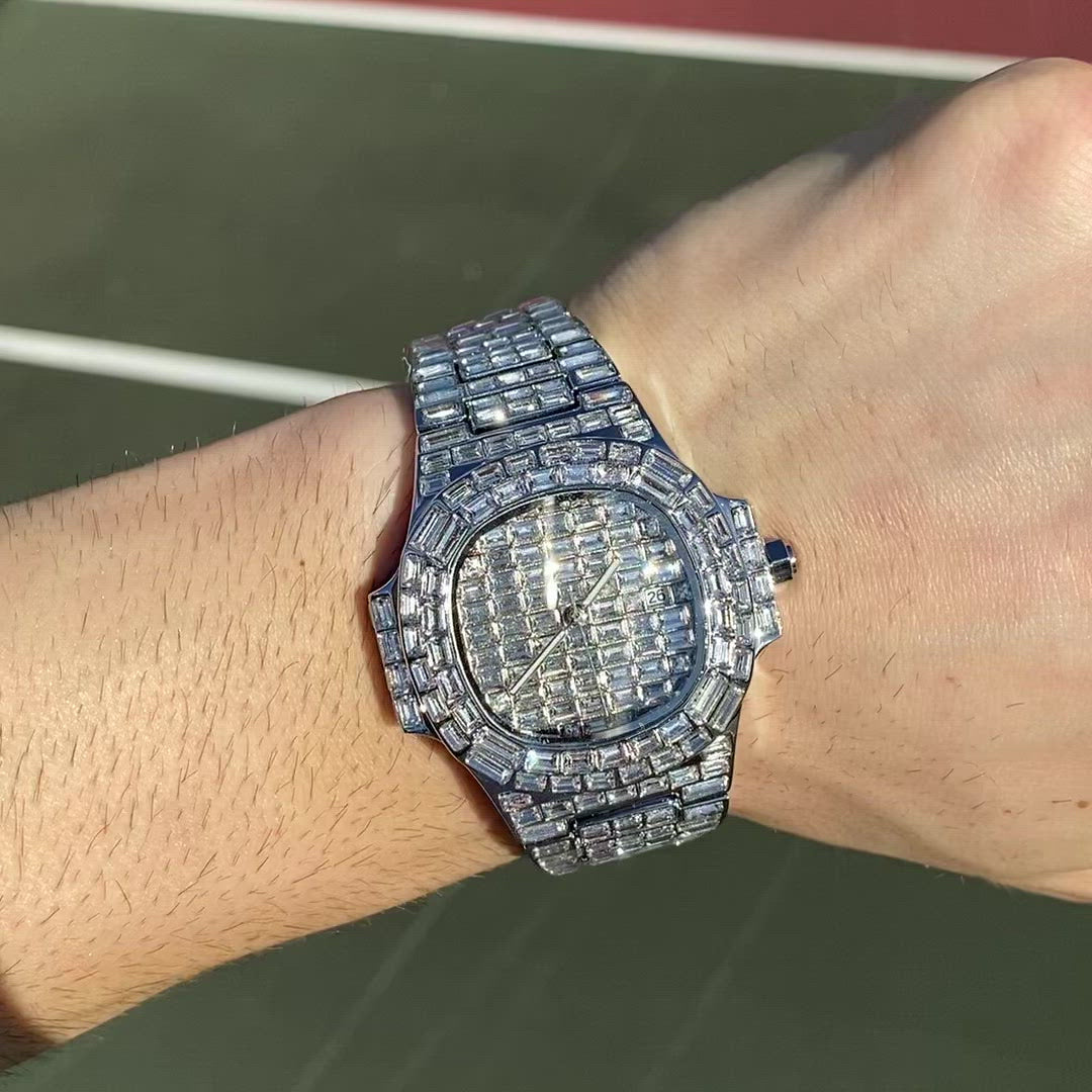 Fully Lab Diamond Iced Out Diamond Watch