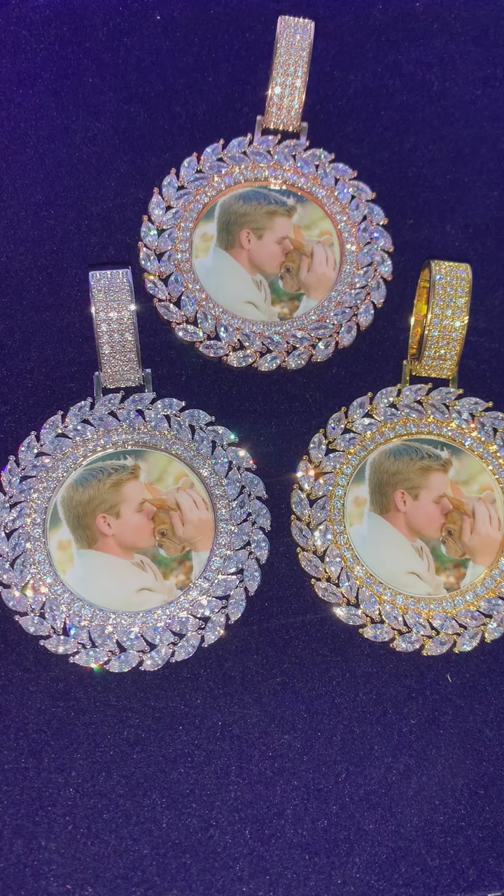 Special Diamond Cut Edition Custom Photo Pendant Necklace